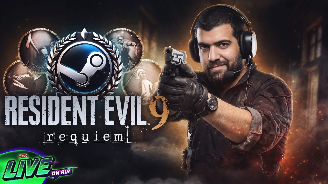 100% EM RESIDENT EVIL REQUIEM? 👀 | CAÇANDO CONQUISTAS AO VIVO