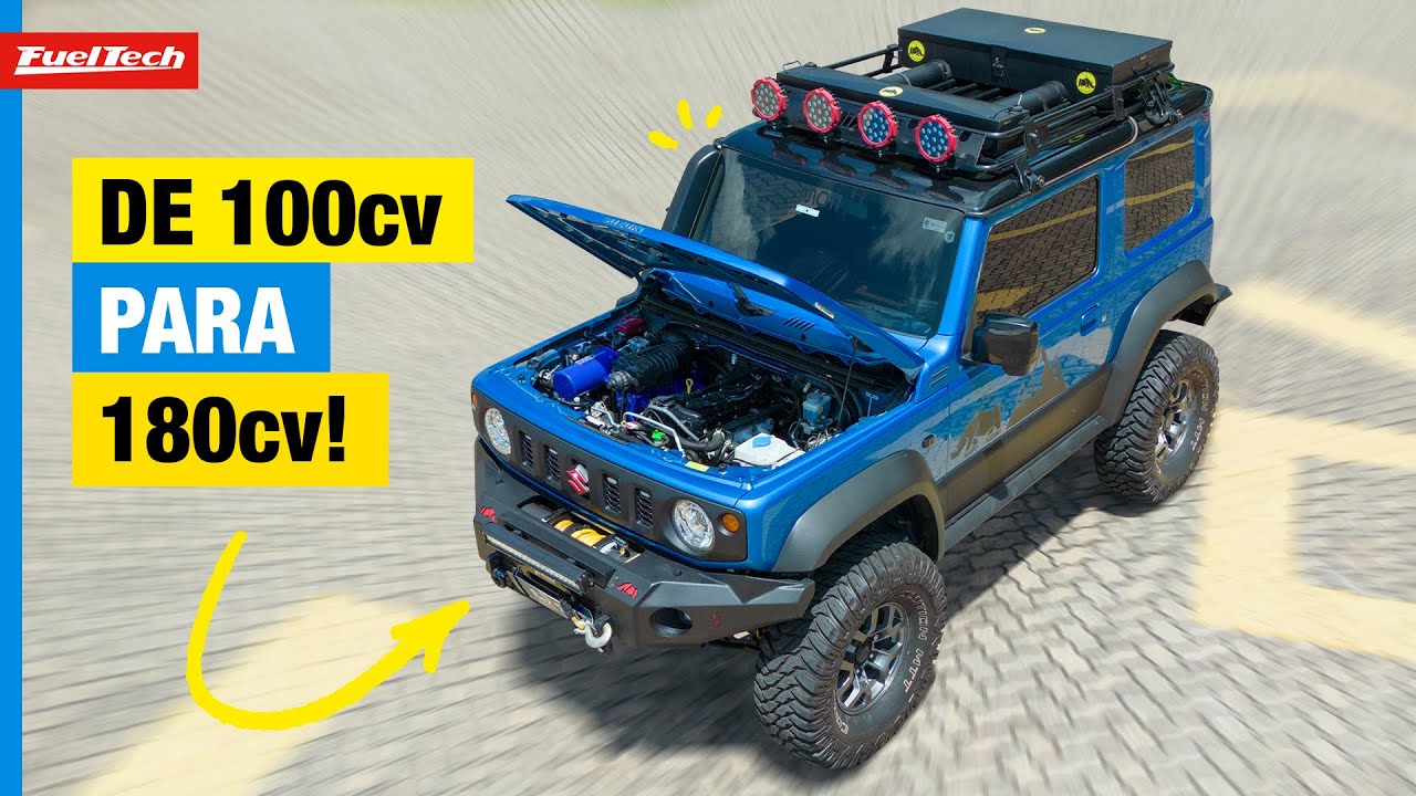 Jimny Sierra Supercharger com 180cv, tanque maior e pneus 33