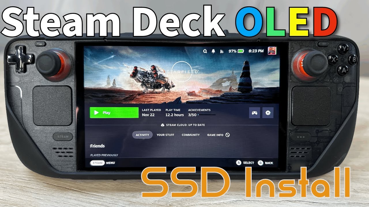 Полное обновление OLED-дисплея Steam Deck: руководство по замене SSD