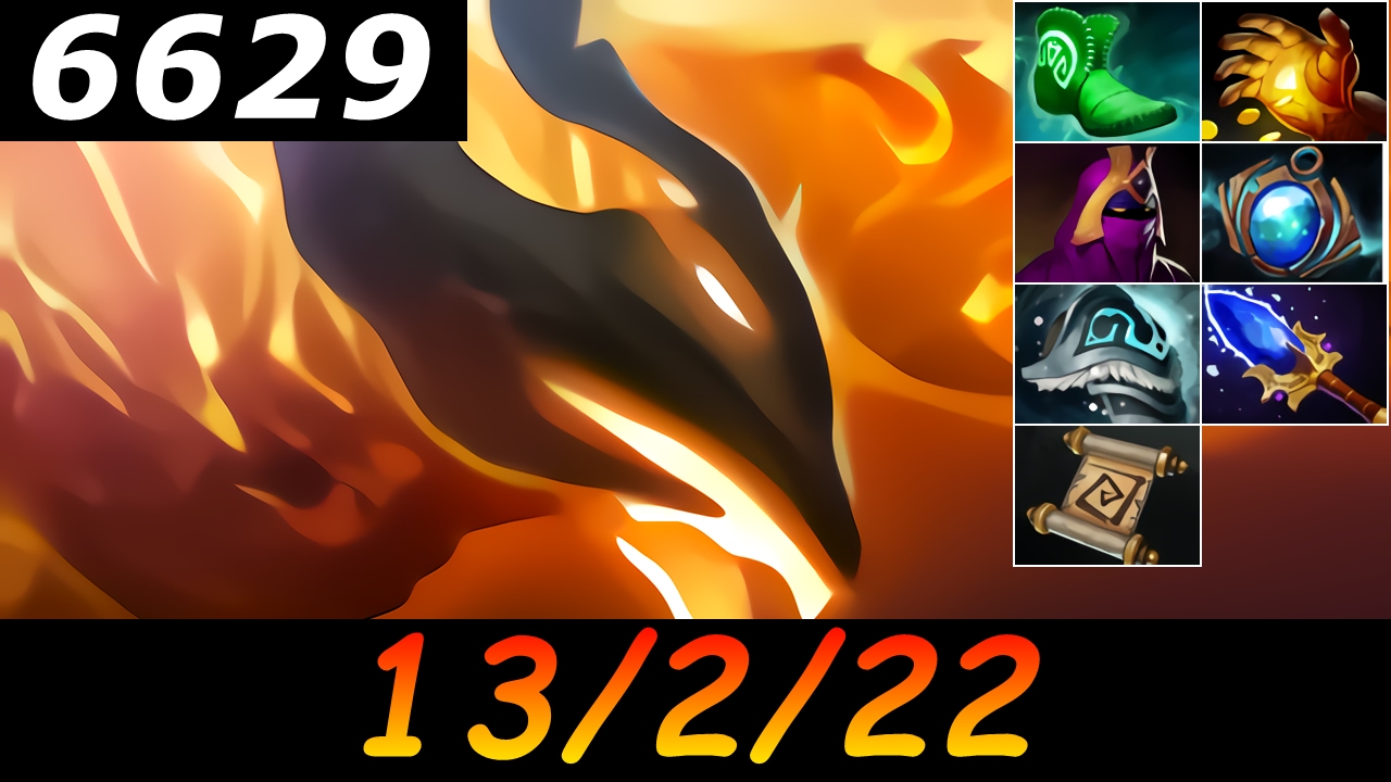 Dota 2 Phoenix 6629 MMR 13/2/22 (Kills/Deaths/Assists) Ranked Full Gameplay