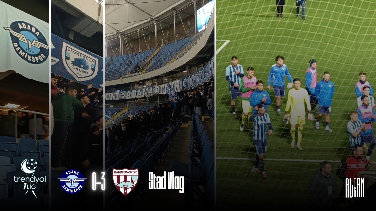 AZ TARAFTAR, BANDIRMA KAZANDI! Adana Demirspor 0-3 Bandırmaspor Stad Vlog