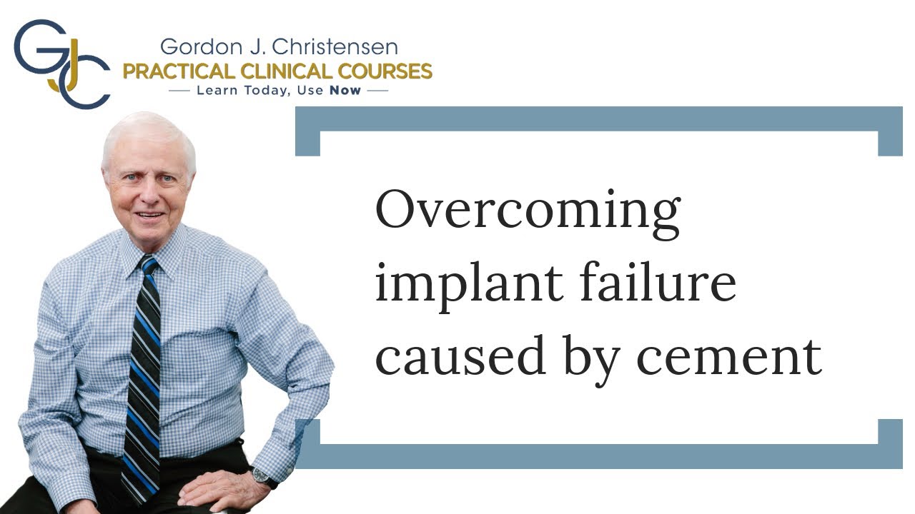 Overcoming dental implant failure caused by cement