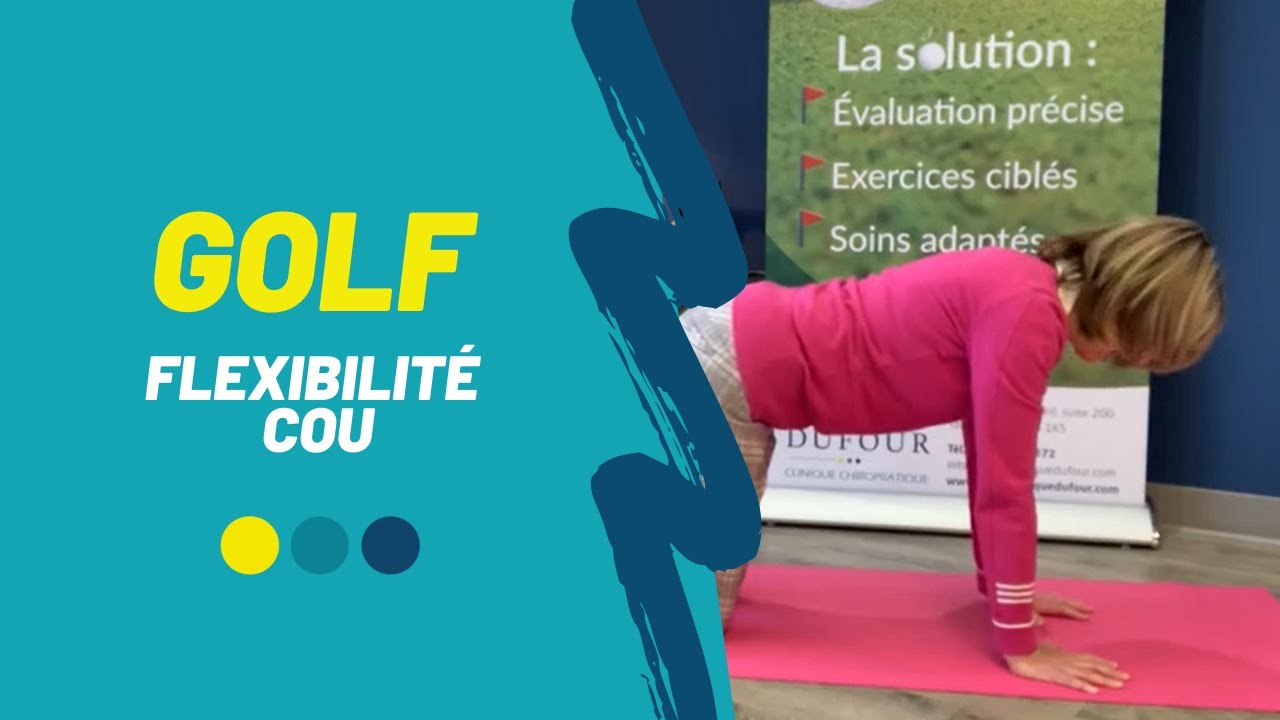 Exercice pour améliorer la flexibilité du cou.