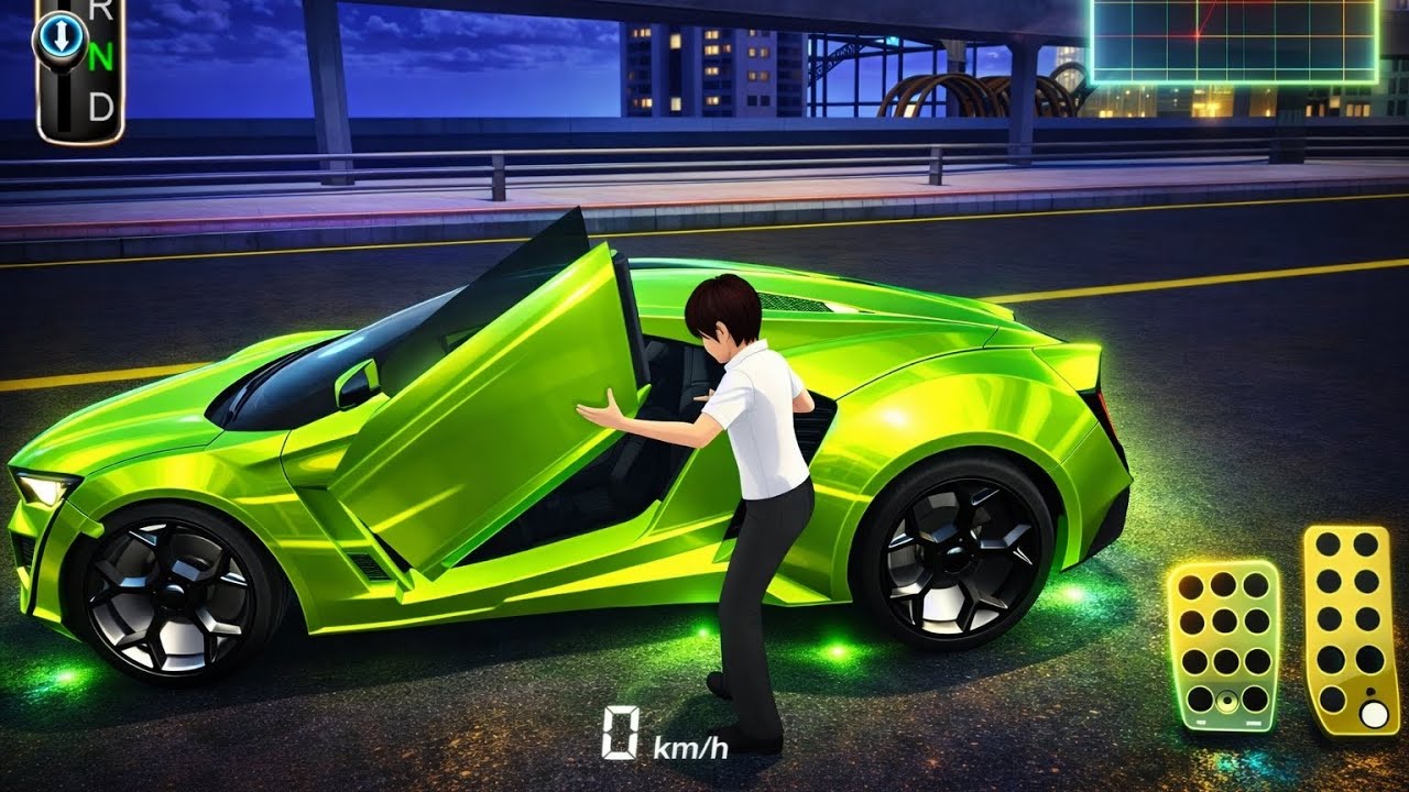 Ferrari Car Parking 3D Simulator Gameplay 🏎️ | Luxury Supercar Parking Challenge | Full HD