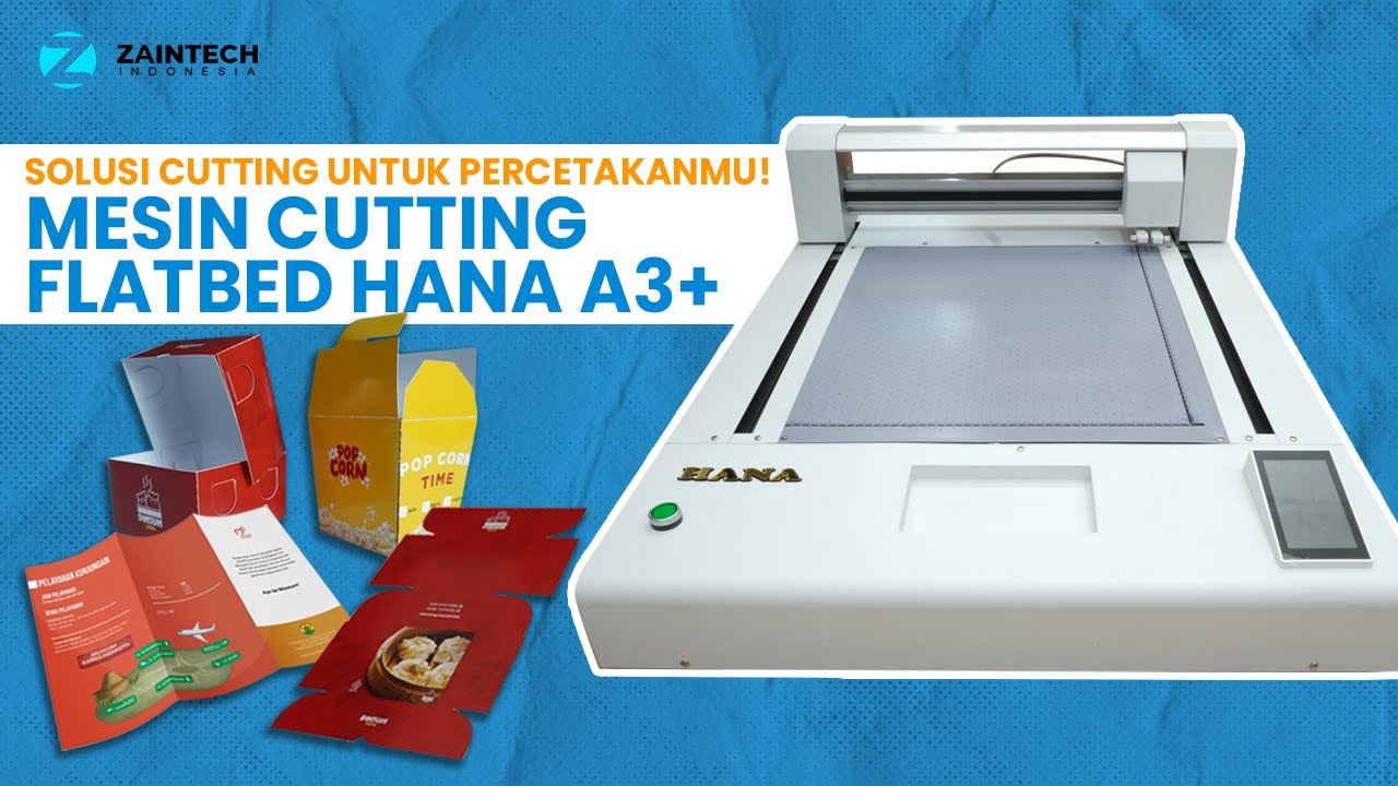 SOLUSI CUTTING UNTUK PERCETAKANMU! MESIN CUTTING FLATBED HANA A3+