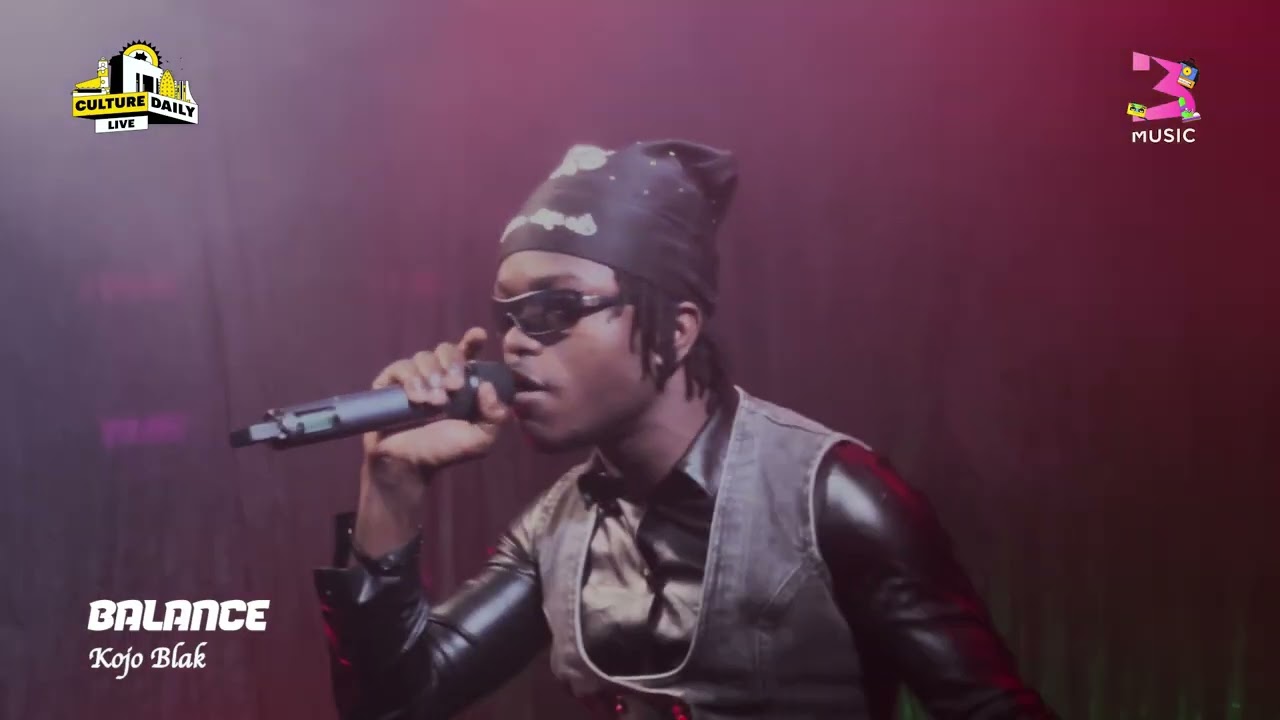 Kojo Blak Performs Medley Of BALANCE And EXCELLENT On Culture Daily