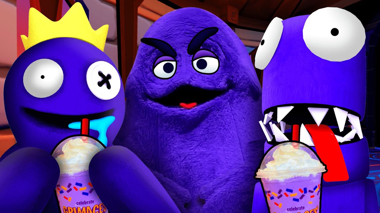 Rainbow Friends BUT They Drank The GRIMACE SHAKE