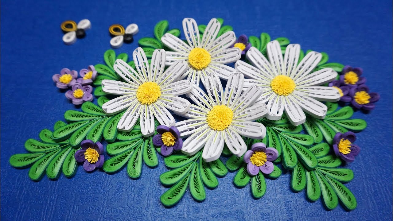 Quilling Daisy V3 Tutorial , paper daisy flower| cómo hacer el tutorial de flor de margarita