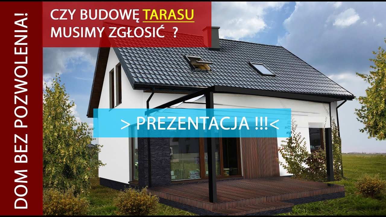 Czy budowę tarasu musimy zgłaszać ? | Dom 35m2 | Dom bez pozwolenia | Tani dom | Budowa domu