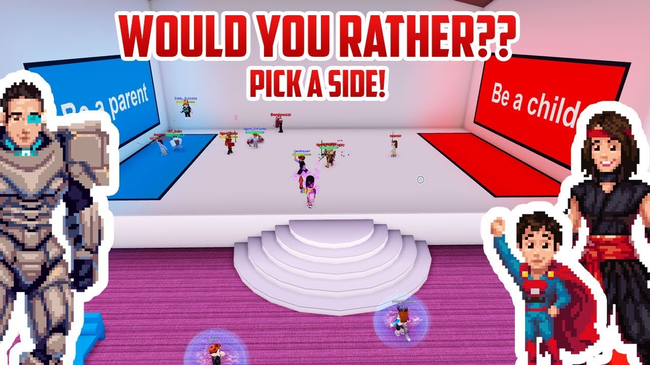 Which Would You Rather Do? | Roblox Pick A Side!