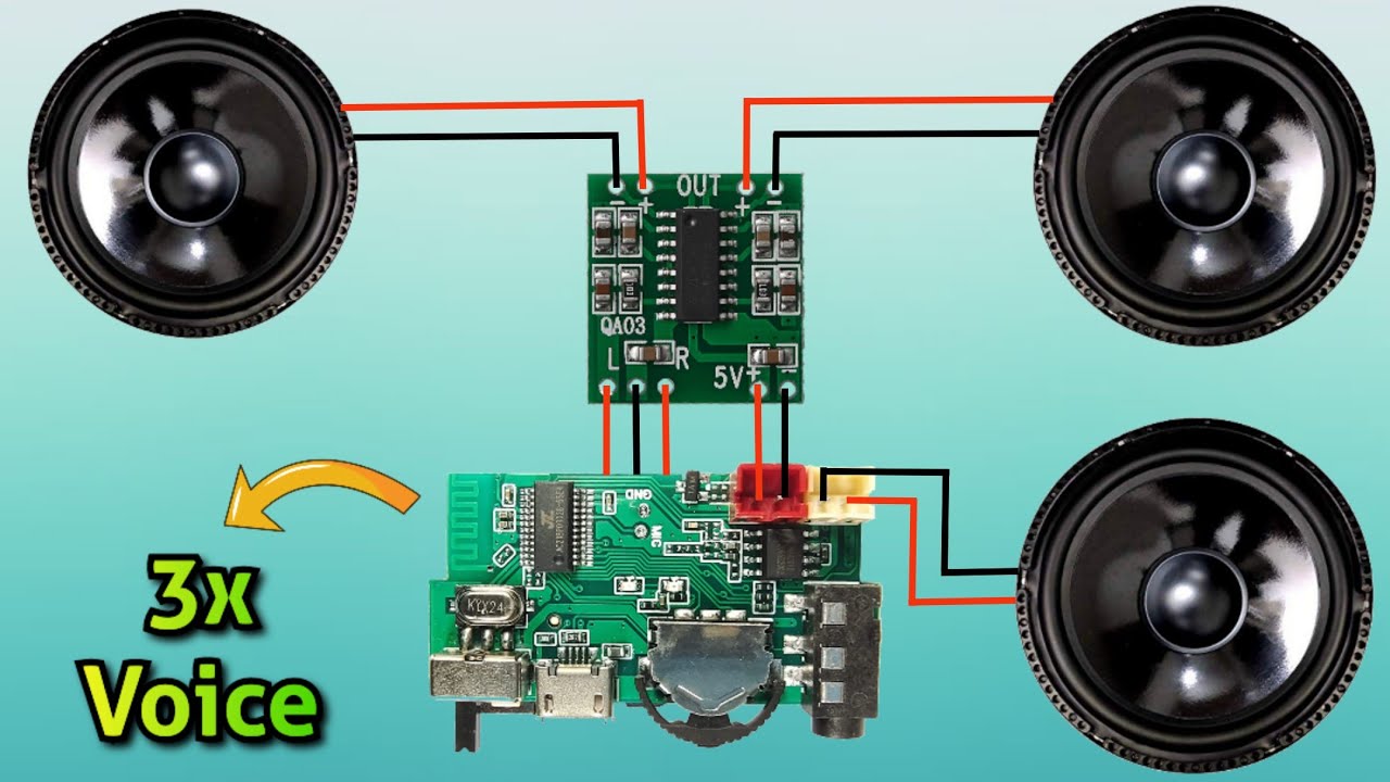 PAM8403 Board Connection With Bluetooth Speaker Board | PAM8403 Amplifier| 8403 Amplifier