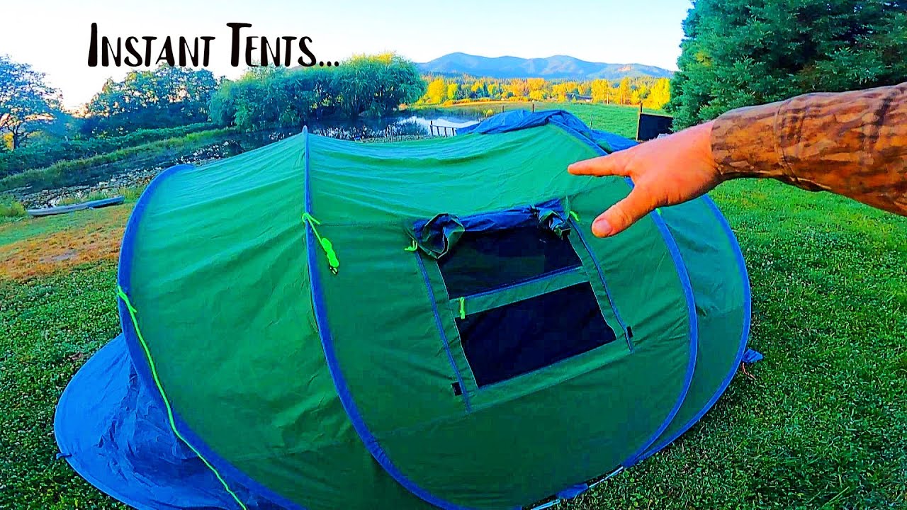 Instant Tents Worth It? Reviewing Hui Lingyang 6 Person Tent Real Camping, Setup and Packdown+Rain