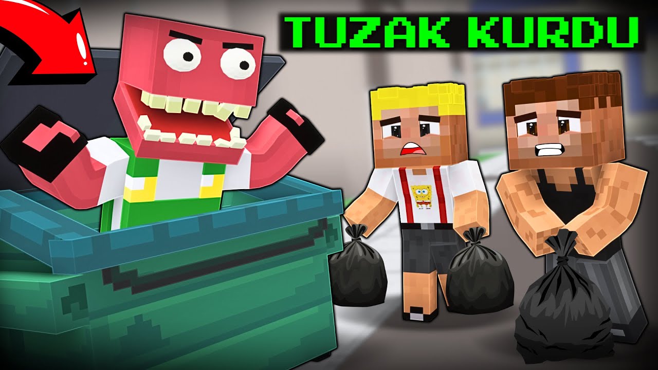 KORKUNÇ ÇÖPÇÜ AİLESİ, EFEKAN VE ALİYE TUZAK KURDU! 😱 -Minecraft