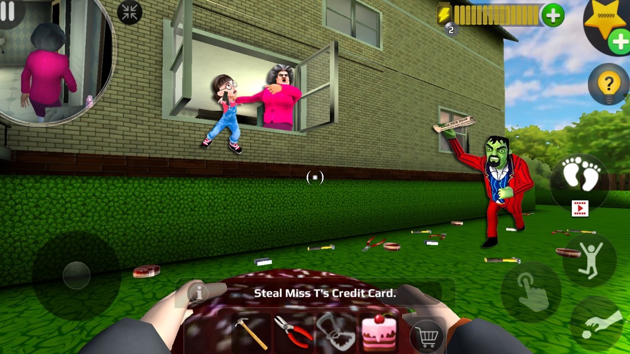 Scary Teacher 3D - Новое обновление - тролль мисс Т упала лицом вниз, так весело, часть 5535 #sca...