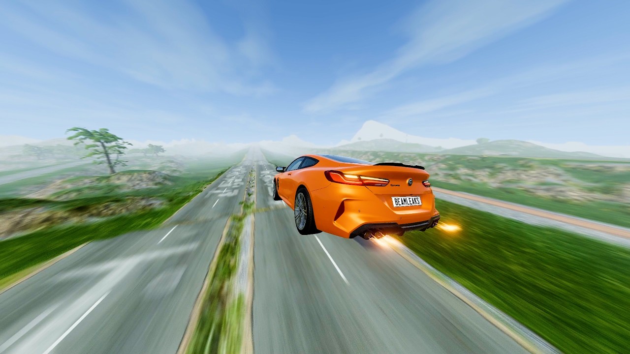 Speed ​​Boost Car Challenge (1000, 3000Mph) - Beamng drive