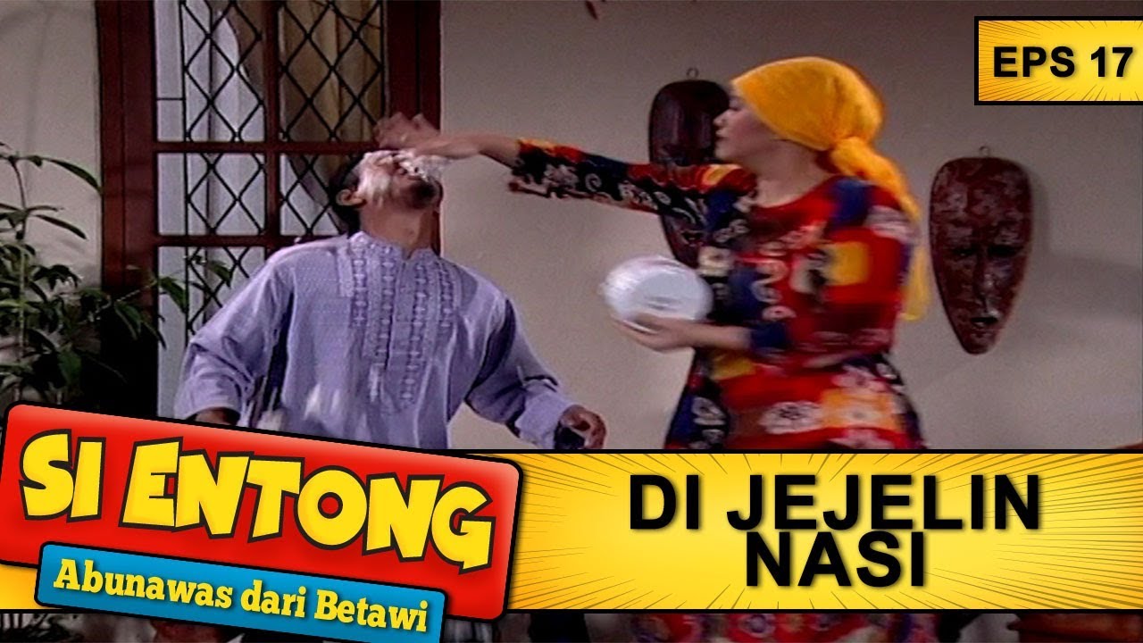 Mpo Lela Jejelin Nasi Ke Muka Salim -  Si Entong Abunawas Dari Betawi Eps 17 Part 2