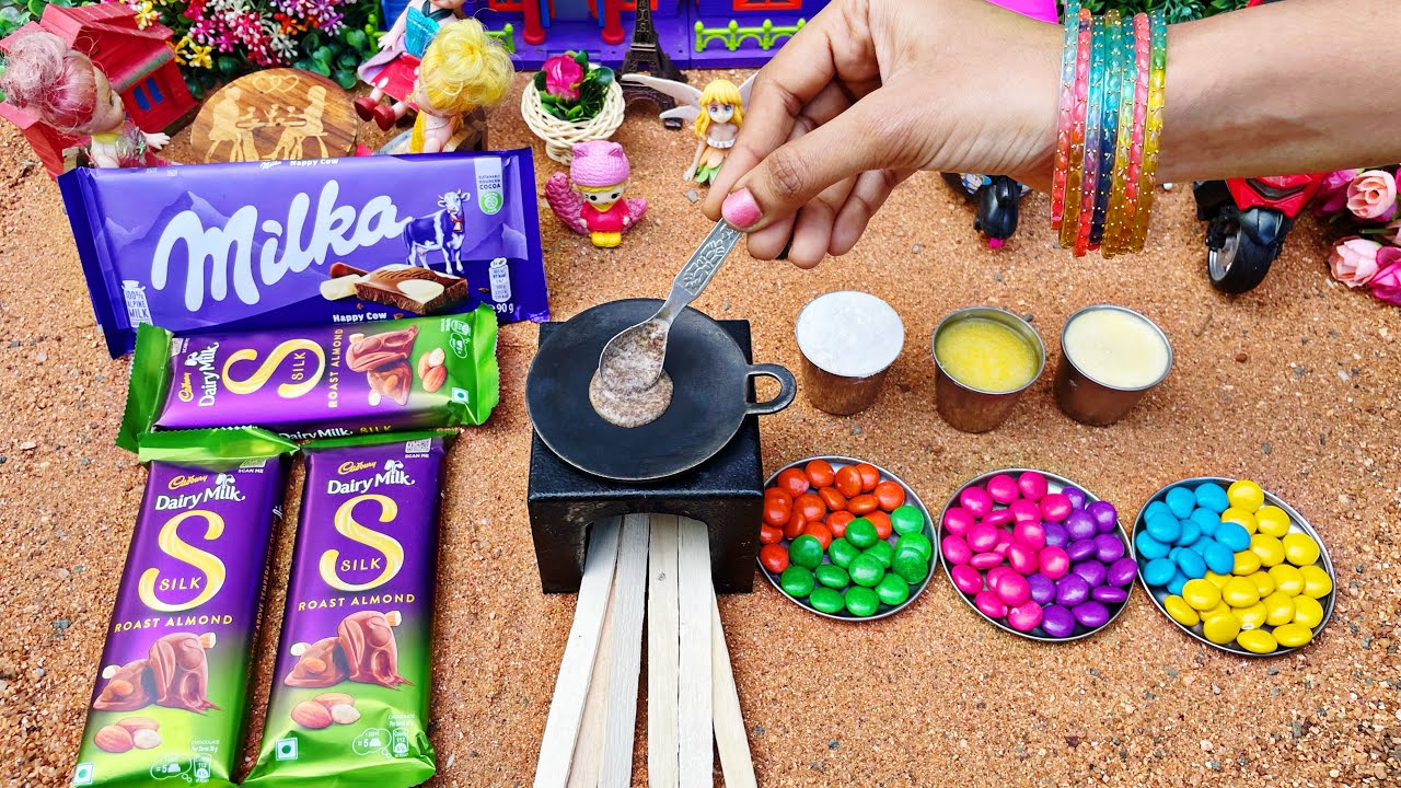 Miniature Dairymilk Silk Chocolate Dosa | DairyMilk Chocolate Dosa | Dairy Milk Chocolate Recipe 