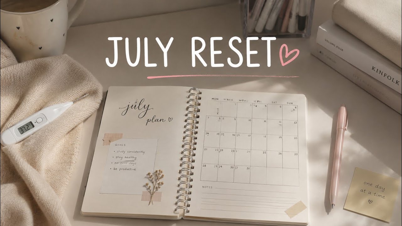 My July Study Plan ✨ (But I Got Sick...)