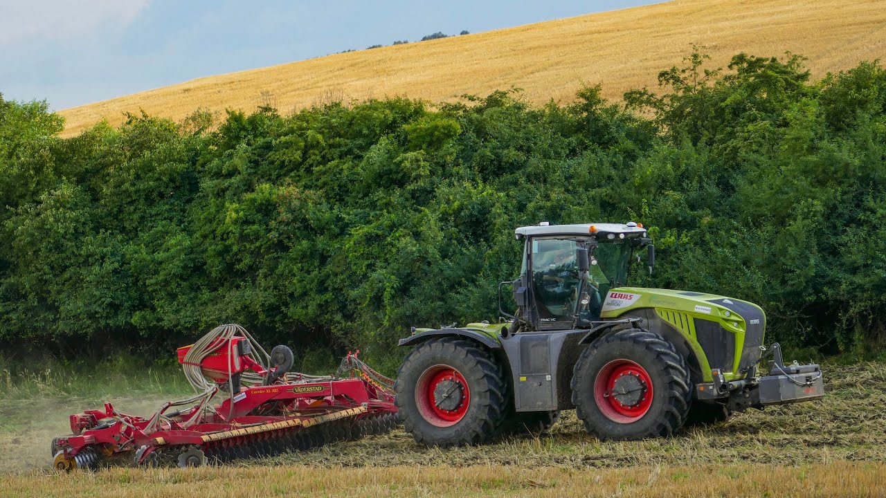 Claas Xerion 4500 Trac VC + Vaderstad Carrier 925 XL + Biodril 360 - Želovce SK