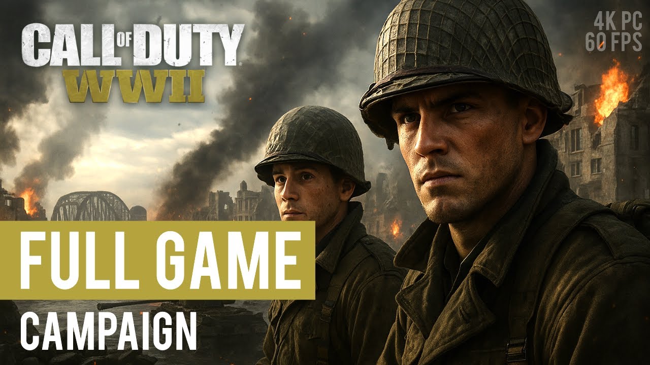 Is this the best World War II Game? Call of Duty WWII – FULL GAME Campaign (No Commentary)