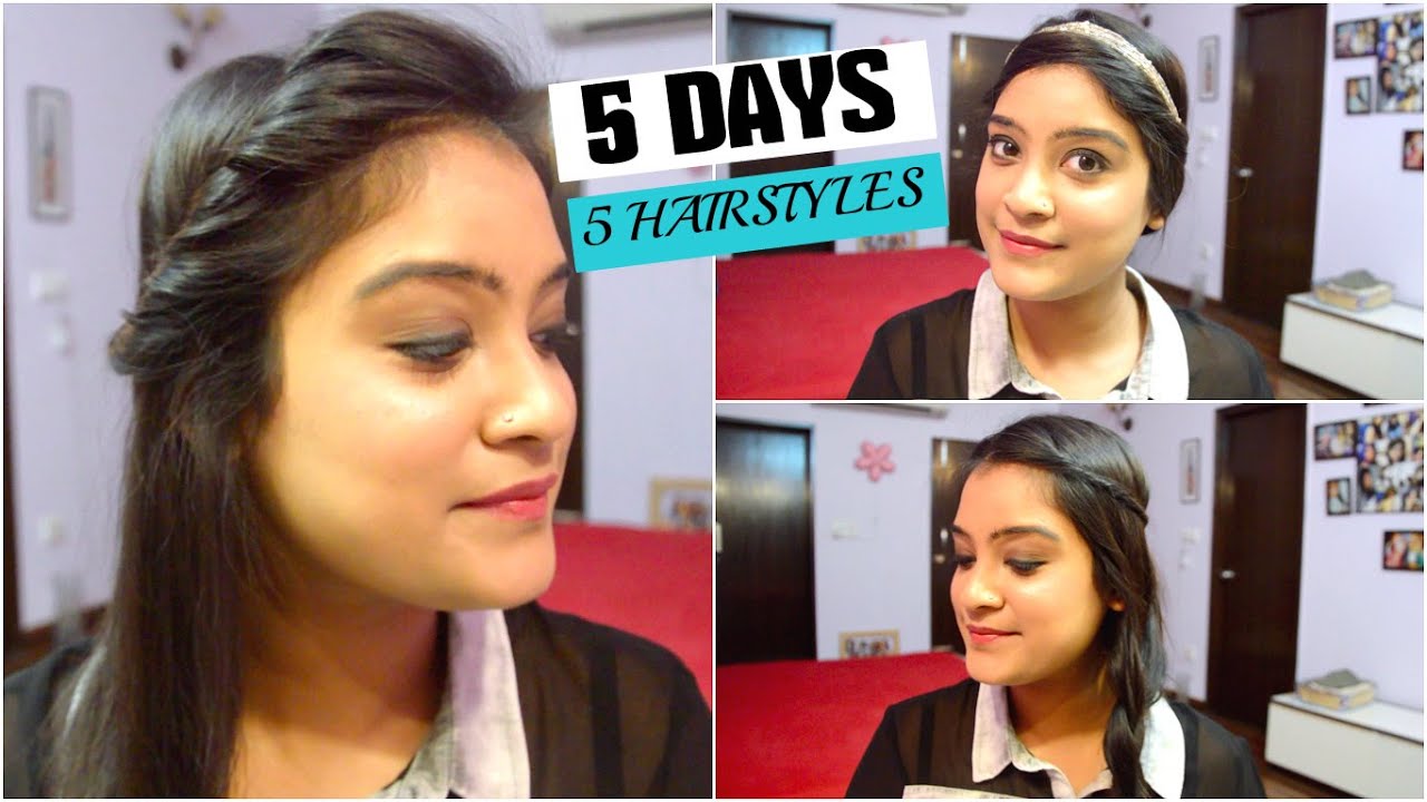 5 Hairstyles For Every Day Of The Week | Heatless Hairstyles