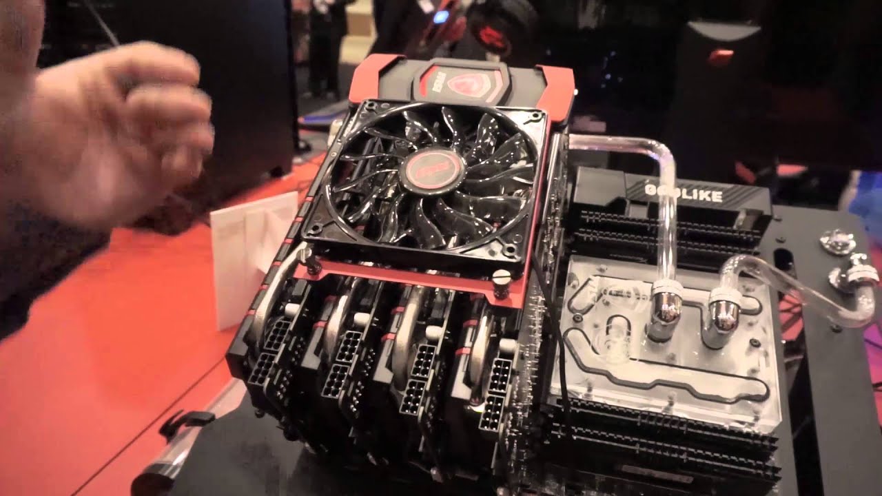 MSI 4-Way SLI Bridge @ CES 2016