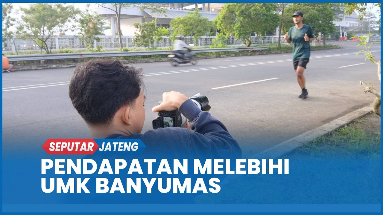 Cerita Reza Raup Cuan Jadi Fotografer Pelari Jalan Bung Karno Purwokerto