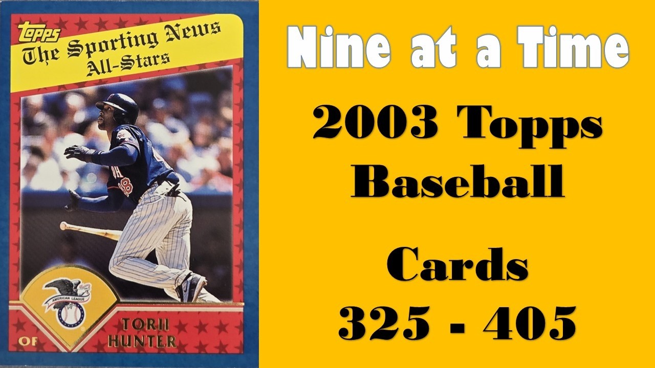2003 Topps Baseball Cards 325 to 405