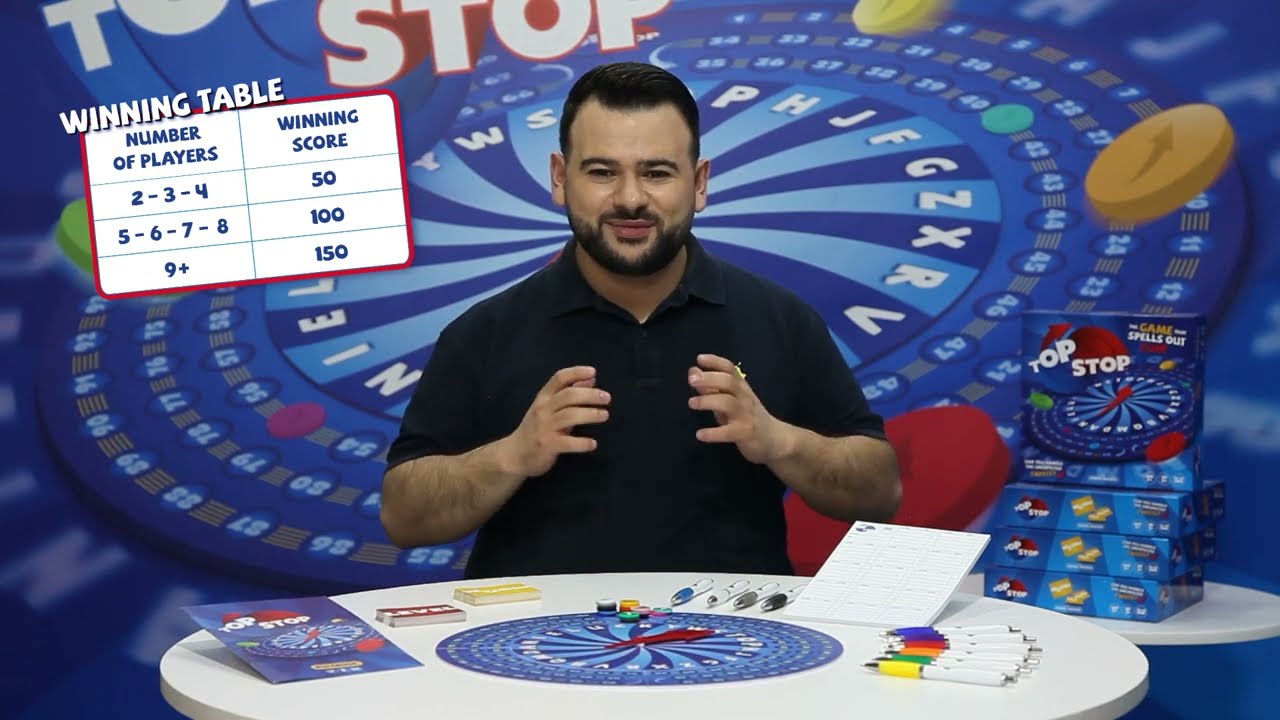 HOW TO PLAY Top Stop Board Game (Full) - Arabic/Lebanese Explanation