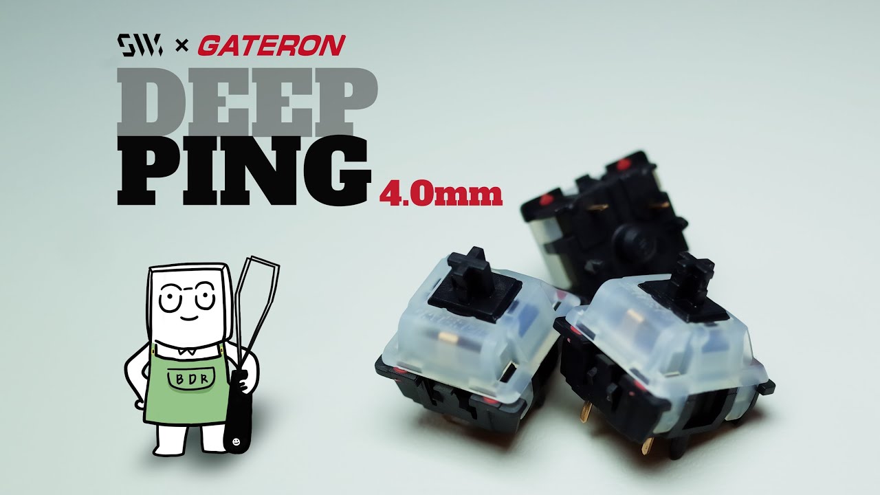 단 하나의 리니어 스위치. 스웨그키x게이트론 DEEPPING 4.0mm 스위치 리뷰영상. Swagkeys x Gateron DEEPPING 4.0mm switch review
