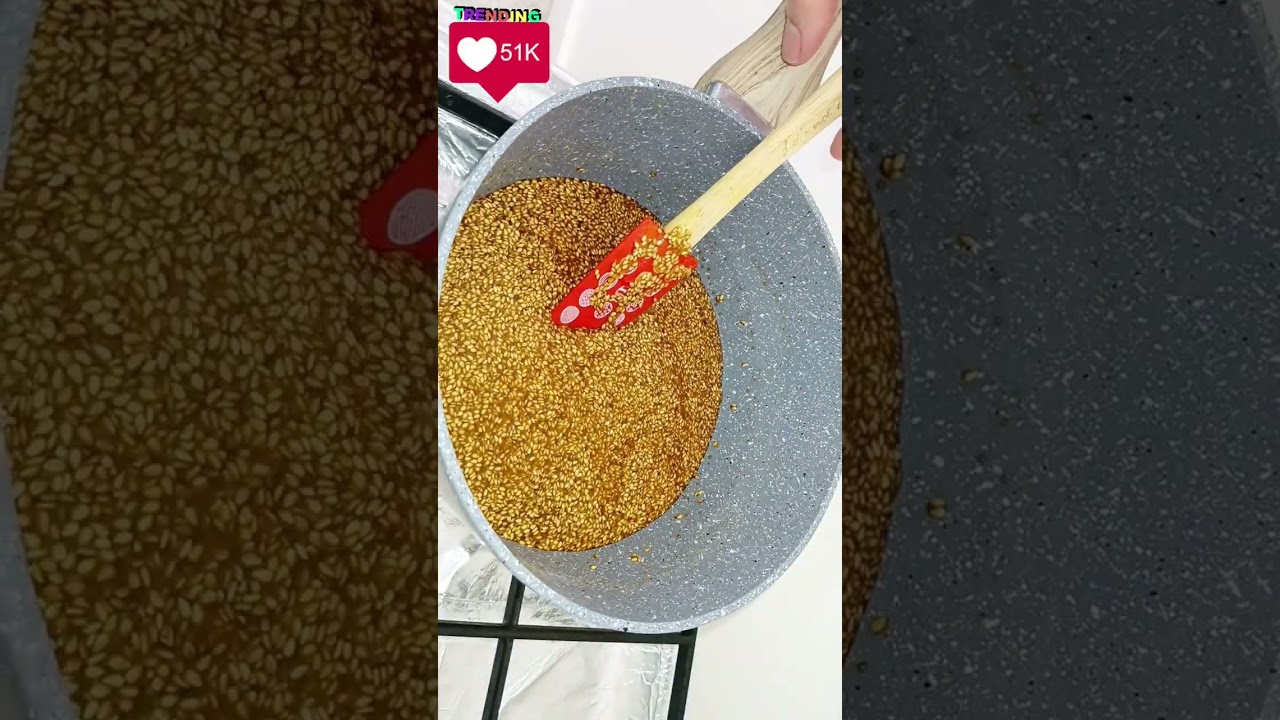 VOICI UNE PETITE DOUCEUR POUR FINIR LE REPAS EN BEAUT&Eacute; ! DES NOUGATINES AU S&Eacute;SAME ULTRA CROQUANTES !