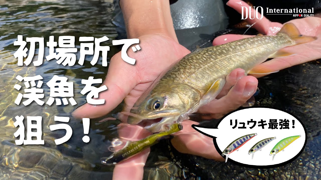 【トラウト】リュウキシリーズで渓魚を狙え！(中野光大)