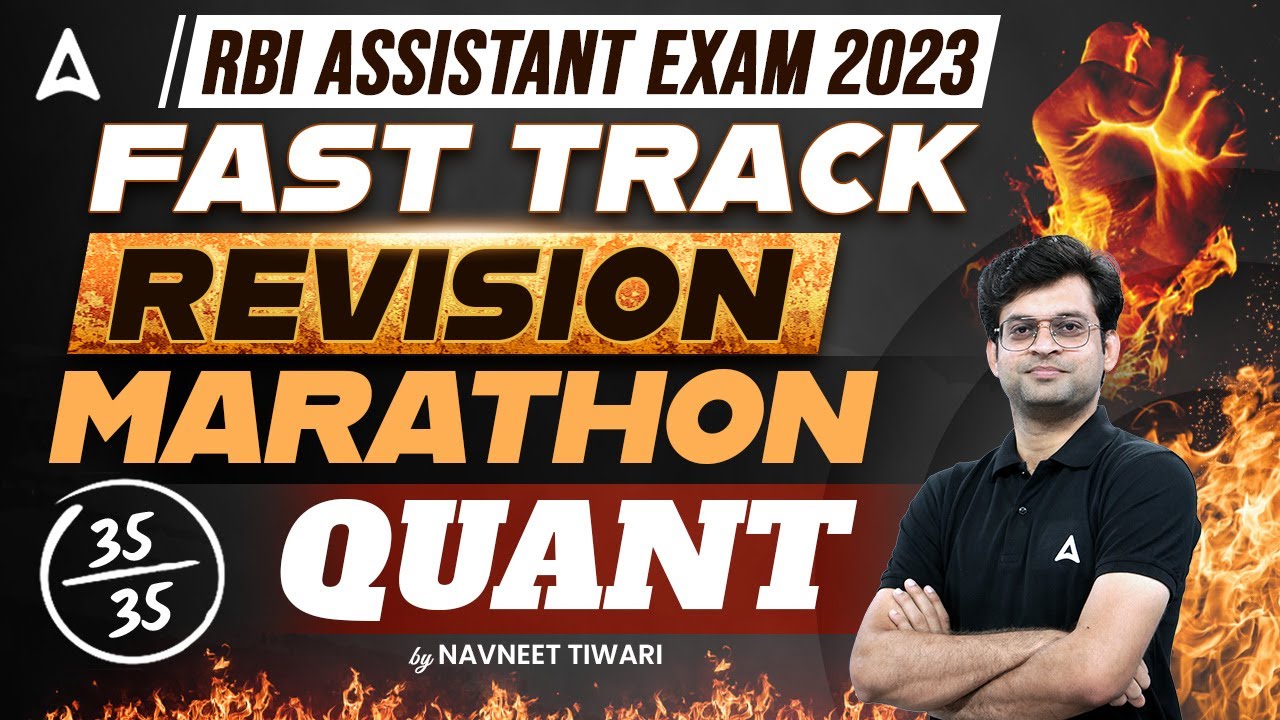 RBI Assistant 2023 | RBI Assistant Quant Marathon Class | Maths by Navneet Tiwari