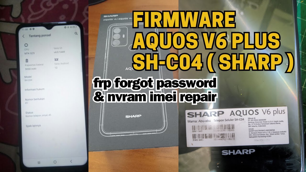 Firmware & Dump AQUOS v6 PLUS SH-C04 (SHARP)