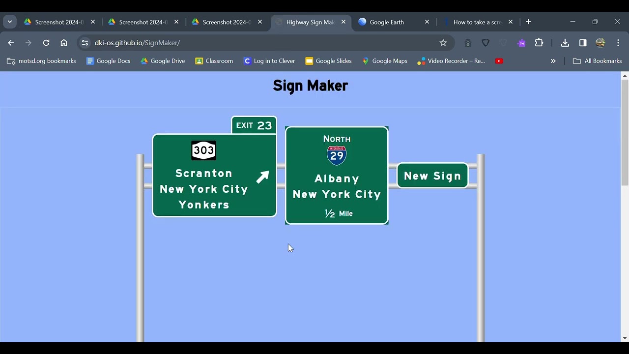 How To Use Highway Sign Maker