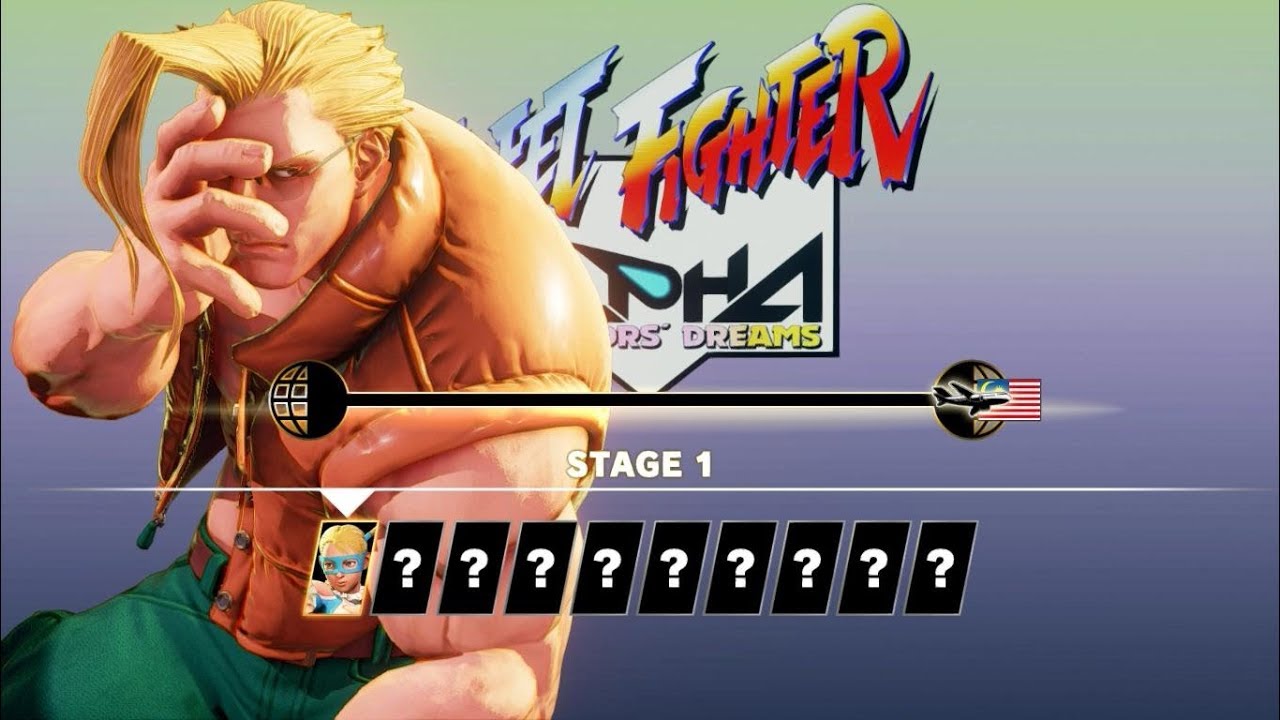 SFV AE - Nash Arcade Mode (Full) [Street Fighter Alpha Path]