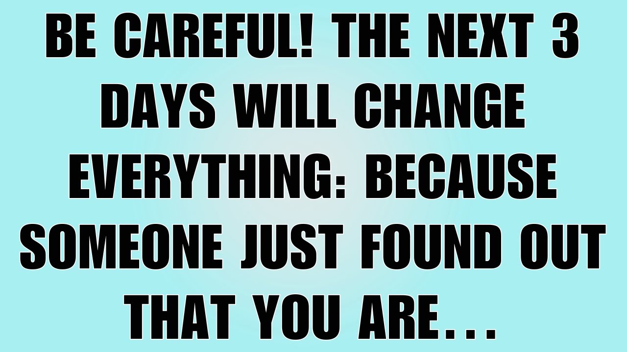 👉God Says: Be Careful! The Next Three Days Are Extremely Crucial For You… | God Message Today