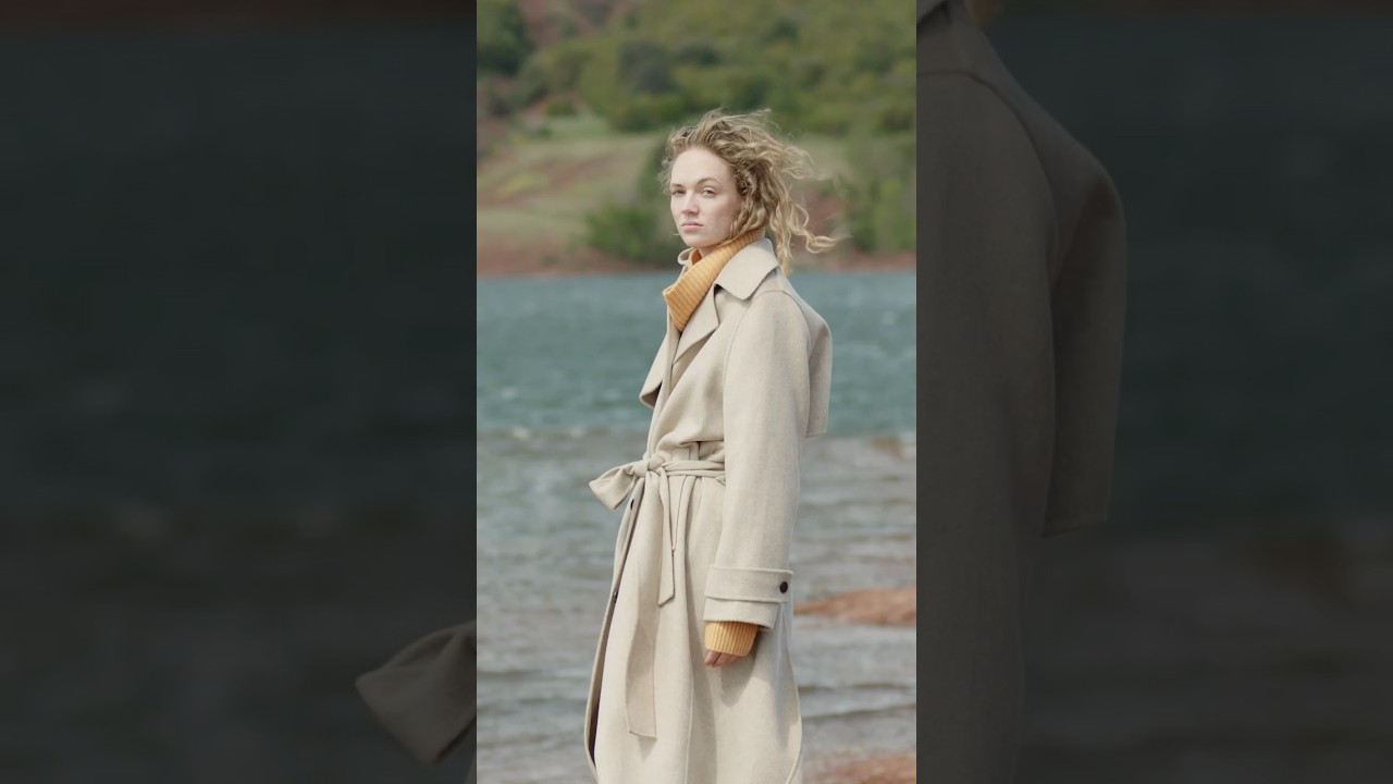 Winter cashmere trench is one of the standout coats of the collection #Bompard