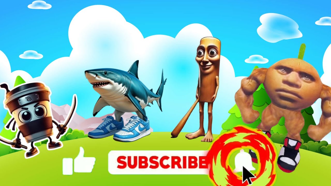 🤪💀 SHARK WITH SHOES VS NINJA TOY VS SAUSAGE MAN VS BUFF BABY 😱🔥 Coffin Dance Song #tileshopedmrush