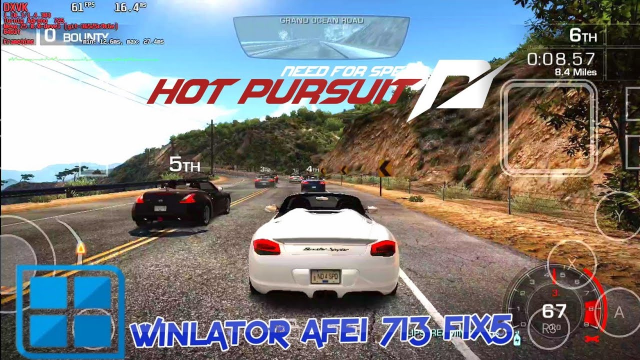 Need for Speed Hot Pursuit 720p Winlator Afie 7.1.3 Fix5 Android Offline