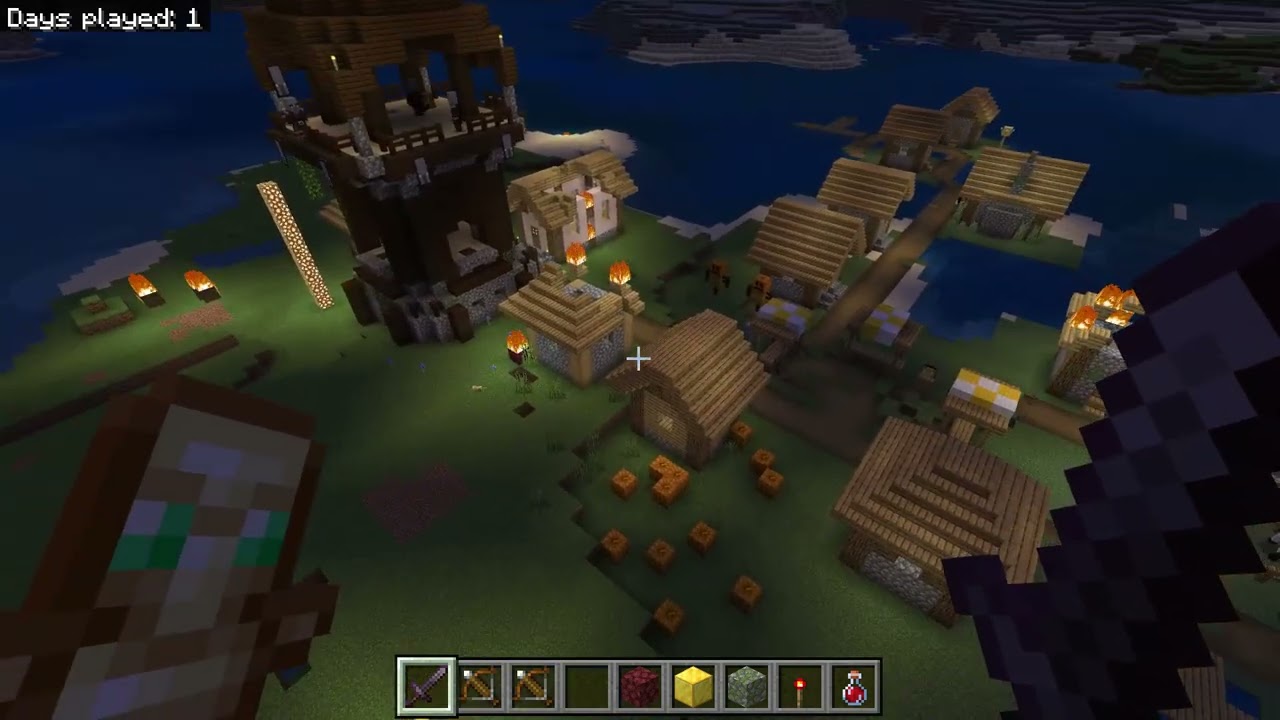 Summoned Herobrine in Minecraft.
