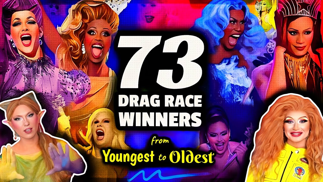 Every Drag Race Winner By Age Crowned: All 73 Queens from Youngest to Oldest!