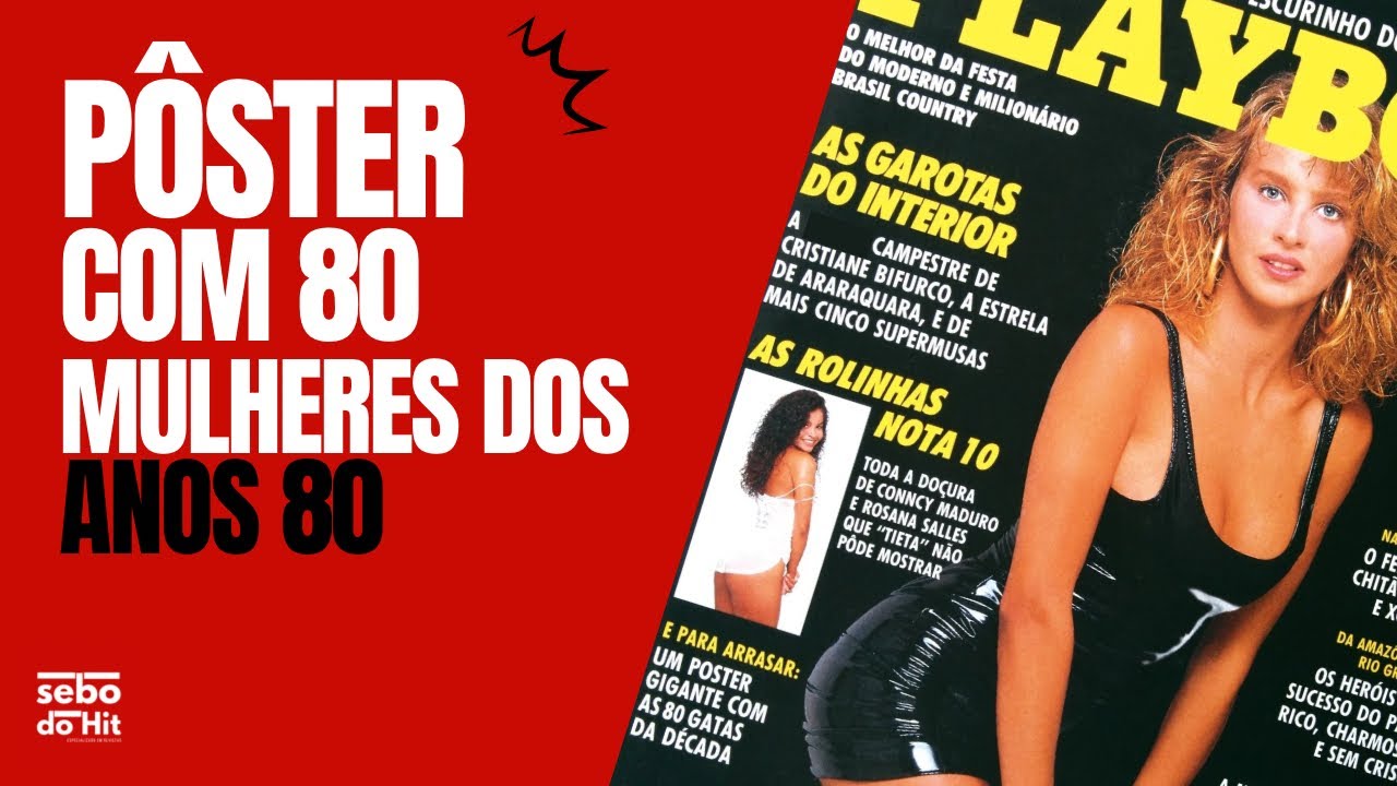 80 Mulheres dos anos 80, revista Playboy. Sebo do Hit 