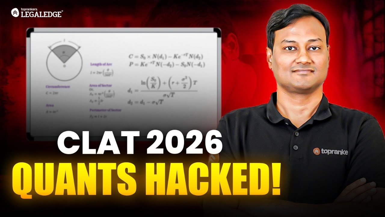 CLAT 2026 Quantitative Techniques Strategy | Study Plan, Topics, Schedule & Resources
