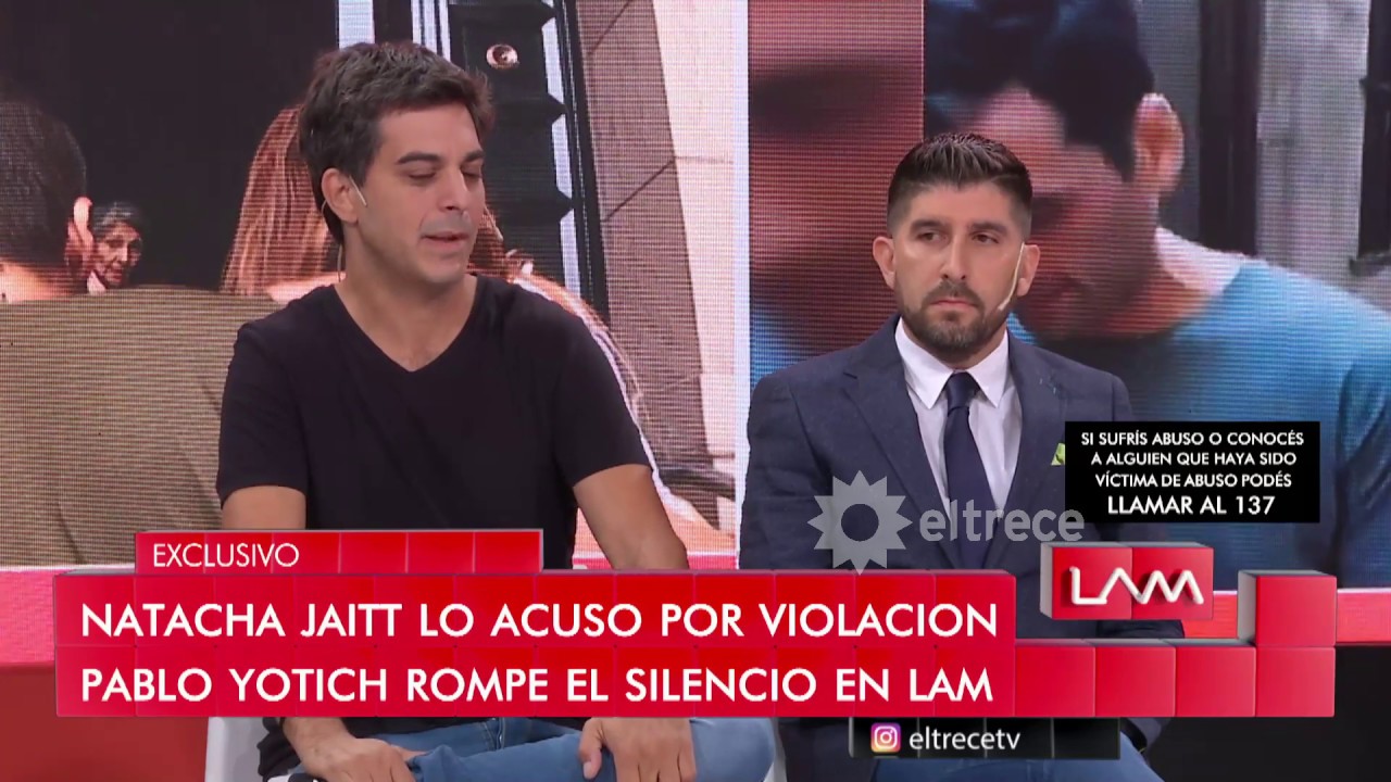 Pablo Yotich, acusado por Natacha Jaitt de haberla violado, rompe el silencio de esa noche