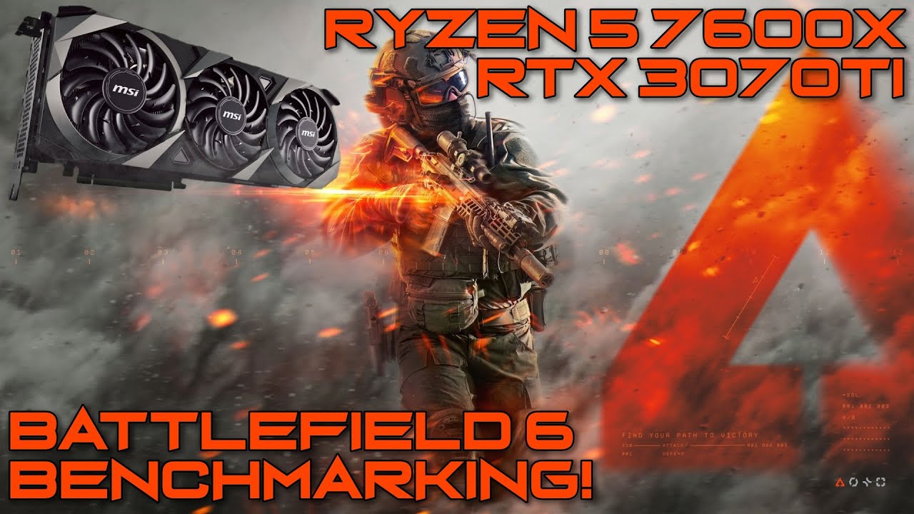 🔥 Battlefield 6 Open Beta Benchmark Test w/ Ryzen 5 7600X + RTX 3070 Ti 🔥
