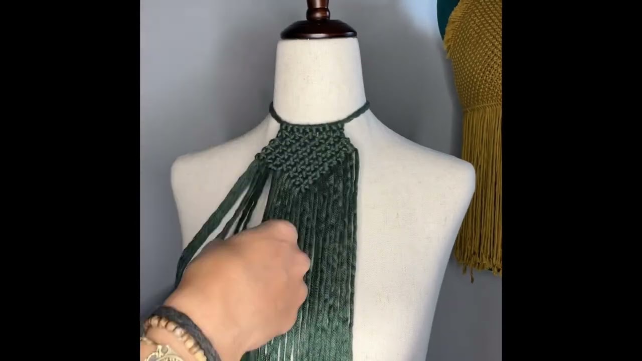 Green Macrame Top
