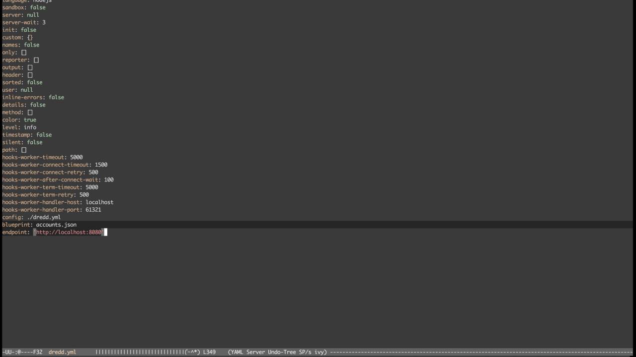 Test API endpoints with Dredd and Swagger