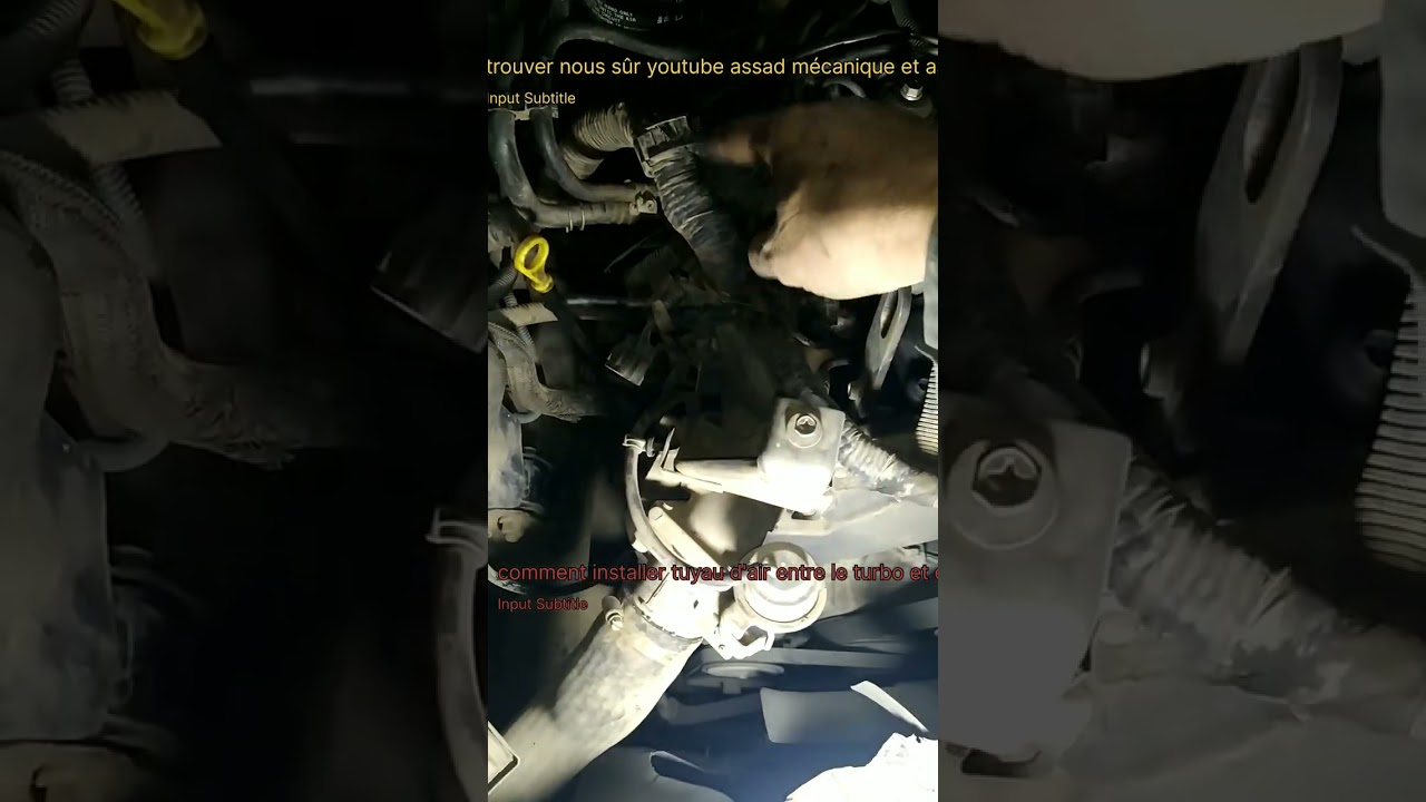 installation tuyau d'air turbo et electrovanne