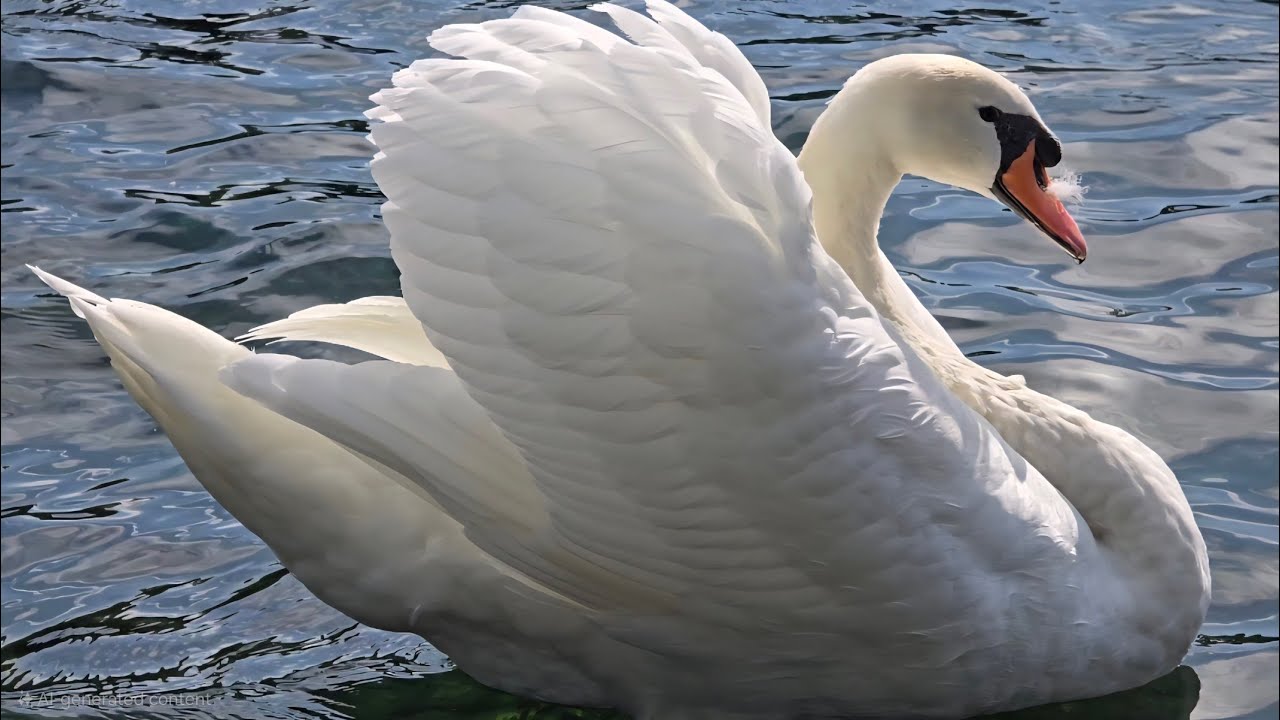 Grace on the Water: Swans & Wildlife by a Serene Lake | Swan Serenity 